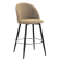 HAILEY | Hotel Barhocker | Taupe | Stoff/Textil
