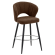 JOHANNA | Hotel Barhocker | Stoff/Textil | Braun