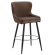 JULIUS | Hotel Barhocker | Samt | Braun | Drehfunktion