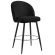 LILY | Hotel Barhocker | Schwarz | Samt | Gestell Schwarz
