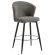 LYNN | Hotel Barhocker | Grau | Stoff/Textil