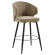 MARIE | Hotel Barhocker | Taupe | Samt