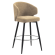 MARIE | Hotel Barhocker | Taupe | Stoff/Textil