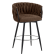 MARIS | Hotel Barhocker | Textil/Stoff | Braun | Drehfunktion