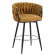 MARIS | Hotel Barhocker | Textil/Stoff | Honig Braun | Drehfunktion