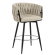 MARIS | Hotel Barhocker | Teddystoff | Beige | Drehfunktion