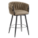 MARIS | Hotel Barhocker | Samt | Taupe | Drehfunktion