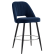 SOPHIE | Hotel Barhocker | Blau | Samt