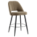 SOPHIE | Hotel Barhocker | Taupe | Samt