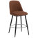 TINA | Hotel Barhocker | Samt | Rot Bronze | Drehfunktion