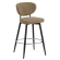 YARA | Hotel Barhocker | Taupe | Stoff/Textil