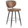 YARA | Hotel Barhocker | Braun | Leder