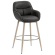 LEANO | Tabouret de bar pour hôtel | Cuir | Noir