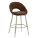 LIAM | Hotel Barhocker | Stoff/Textil | Braun