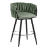 MARIS | Hotel Barhocker | Samt | Grau | Drehfunktion