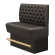 Denver | Gastro Hochbank | B:H 160 x 126 cm | Braun | Chesterfield | Leder