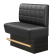 DENVER BIG | Commercial Bar Stool | H: 100 x 126 cm | Black | Blocks | Leather