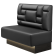 MELISSA | Gastrobank | B:H 100 x 103 cm | Schwarz | Tetris Design | Leder | LED