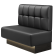 MELISSA | Gastrobank | B:H 100 x 103 cm | Schwarz | Button | Leder | LED