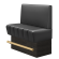 TANJA | Gastro Hochbank | B:H 100 x 136 cm | Schwarz | Glatt/ Eckig | Leder