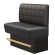DENVER BIG | Gastro High Bench | H: 100 x 136 cm | Brown | Blocks | Leather