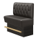 MATILDA | Gastro Hochbank | B:H 100 x 126 cm | Braun | Chesterfield Raute | Leder