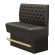 MATILDA | Gastro Hochbank | B:H 100 x 126 cm | Braun | Chesterfield | Leder