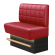 DENVER BIG | Commercial Bar Stool | H: 100 x 126 cm | Red | Blocks | Leather | LED
