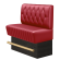 MATILDA | Gastro Hochbank | B:H 100 x 136 cm | Rot | Chesterfield Raute | Leder