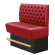 MATILDA | Gastro Hochbank | B:H 100 x 126 cm | Rot | Chesterfield | Leder