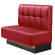 MELISSA | Gastrobank | B:H 100 x 103 cm | Rot | Button | Leder | LED