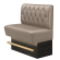 DENVER BIG | Gastro Hochbank | B:H 100 x 136 cm | Taupe | Chesterfield Raute | Leder | LED