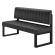 Allen | Sitzbank | B:H 60 x 72 cm | Schwarz | Gestreift | Leder