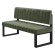 Allen | Sitzbank | B:H 60 x 72 cm | Grün | Gestreift | Samt