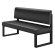 Areo | Sitzbank | B:H 60 x 72 cm | Schwarz | Glatt | Leder