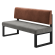 Areo | Sitzbank | B:H 180 x 72 cm | Grau | Glatt | Samt