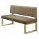 Areo | Sitzbank | B:H 100 x 72 cm | Taupe | Gestreift | Stoff/Textil