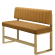 Areo | Hochbank | B:H 120 x 92 cm | Honig Braun | Gestreift | Stoff/Textil