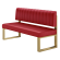 Areo | Sitzbank | B:H 120 x 72 cm | Rot | Gestreift | Leder