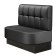 THOMAS | Gastrobank | B:H 100 x 103 cm | Schwarz | Button | Leder