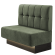 MELISSA | Gastrobank | B:H 100 x 103 cm | Grün | Button | Samt | LED