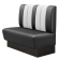 DINER | Gastrobank | B:H 100 x 103 cm | Schwarz | Gestreift | Leder