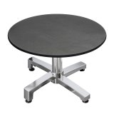 CPBC | Compact Loungetisch | Ø:H 70 x 38 cm | Anthrazit / Aluminium | Klappbar | Zusatzgewicht