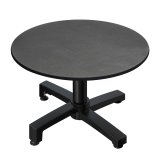 CPBC | Compact Loungetisch | Ø:H 60 x 38 cm | Anthrazit / Aluminium Schwarz | Klappbar | Zusatzgewicht