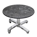 CPBC | Compact Loungetisch | Ø:H 70 x 38 cm | Felsen / Aluminium | Klappbar | Zusatzgewicht