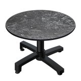 CPBC | Compact Loungetisch | Ø:H 60 x 38 cm | Felsen / Aluminium | Klappbar | Zusatzgewicht