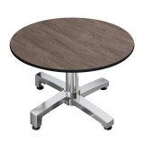 CPBC | Compact Loungetisch | Ø:H 70 x 38 cm | Wenge / Aluminium | Zusatzgewicht