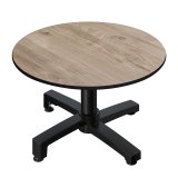 CPBC | Compact Loungetisch | Ø:H 60 x 38 cm | Eiche / Aluminium | Zusatzgewicht