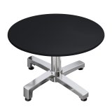 CPBC | Compact Loungetisch | Ø:H 70 x 38 cm | Schwarz / Aluminium | Zusatzgewicht