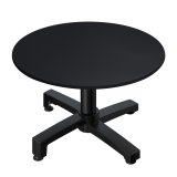 CPBC | Compact Loungetisch | Ø:H 60 x 38 cm | Schwarz / Aluminium | Zusatzgewicht